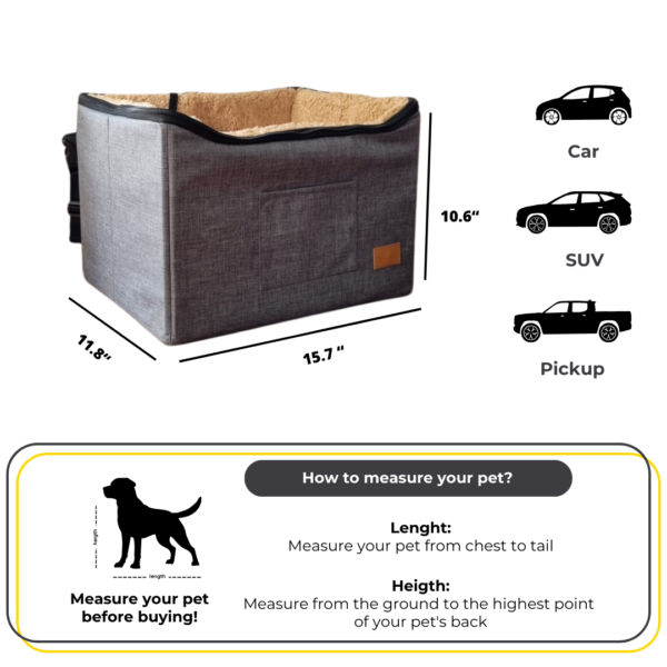 Small Booster - Dog Car Seat - Image 2